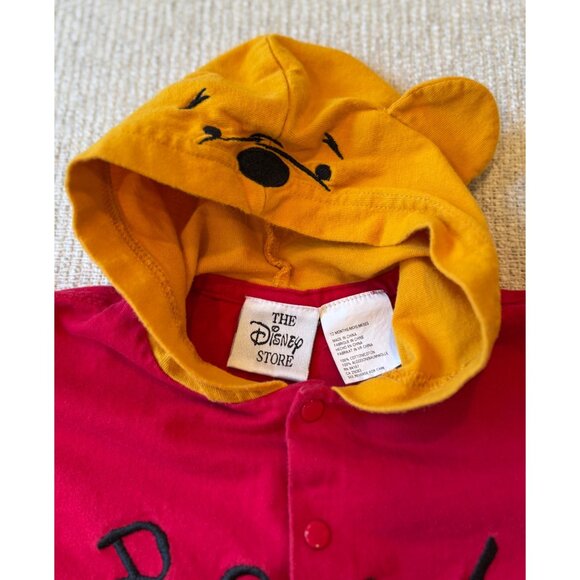 Vintage The Disney Store Winnie the Pooh Outfit Costume Baby 90s Y2K 6-12 Month - Picture 2 of 5